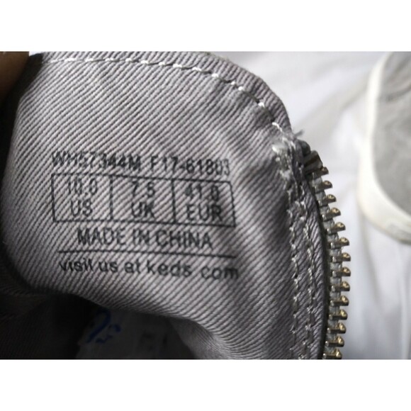 Keds Midtown Zip Suede WX Sneakers Women's Size 10 Shoes Grey Suede - Picture 7 of 9